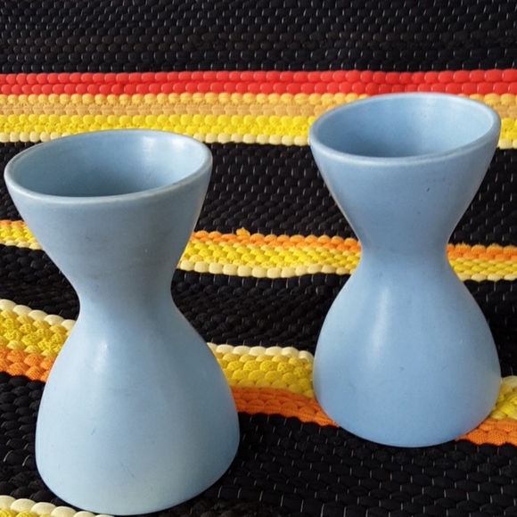 (2) IKEA of SWEDEN BLUE VASE 18431
